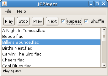 JCPlayer screenshot